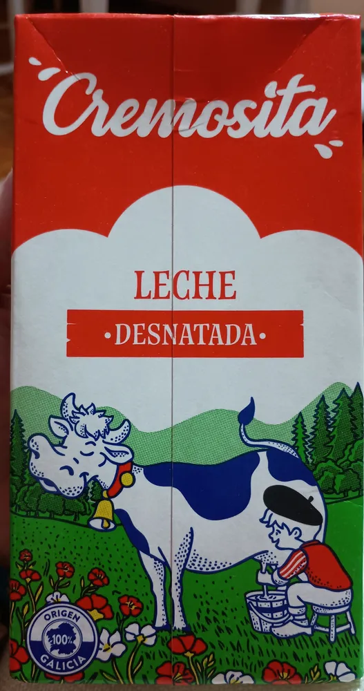 Leche desnatada de Galicia
