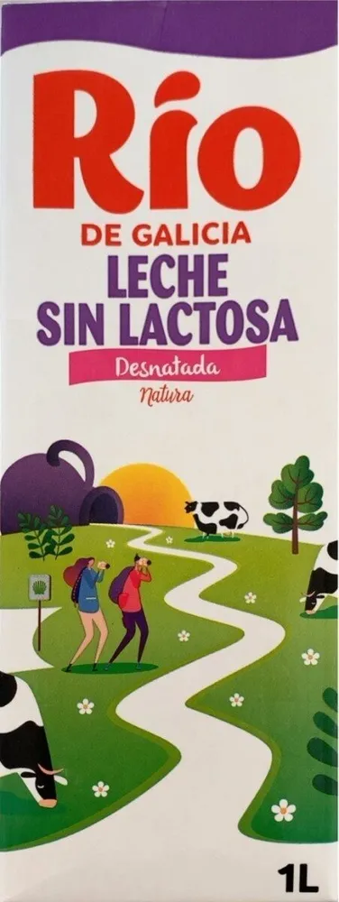 Leche sin lactosa desnatada natura