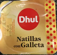 Natillas con galleta