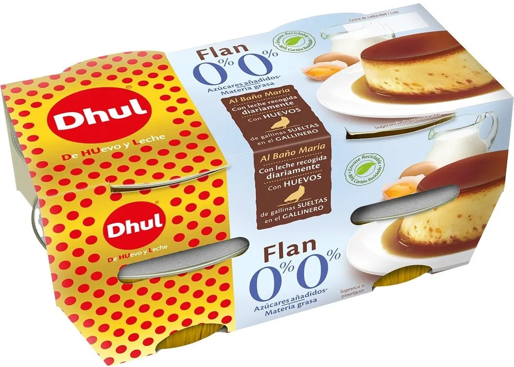 Flan de huevo 0%