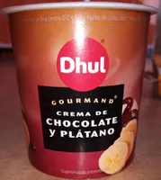 Crema de chocolate y plátano