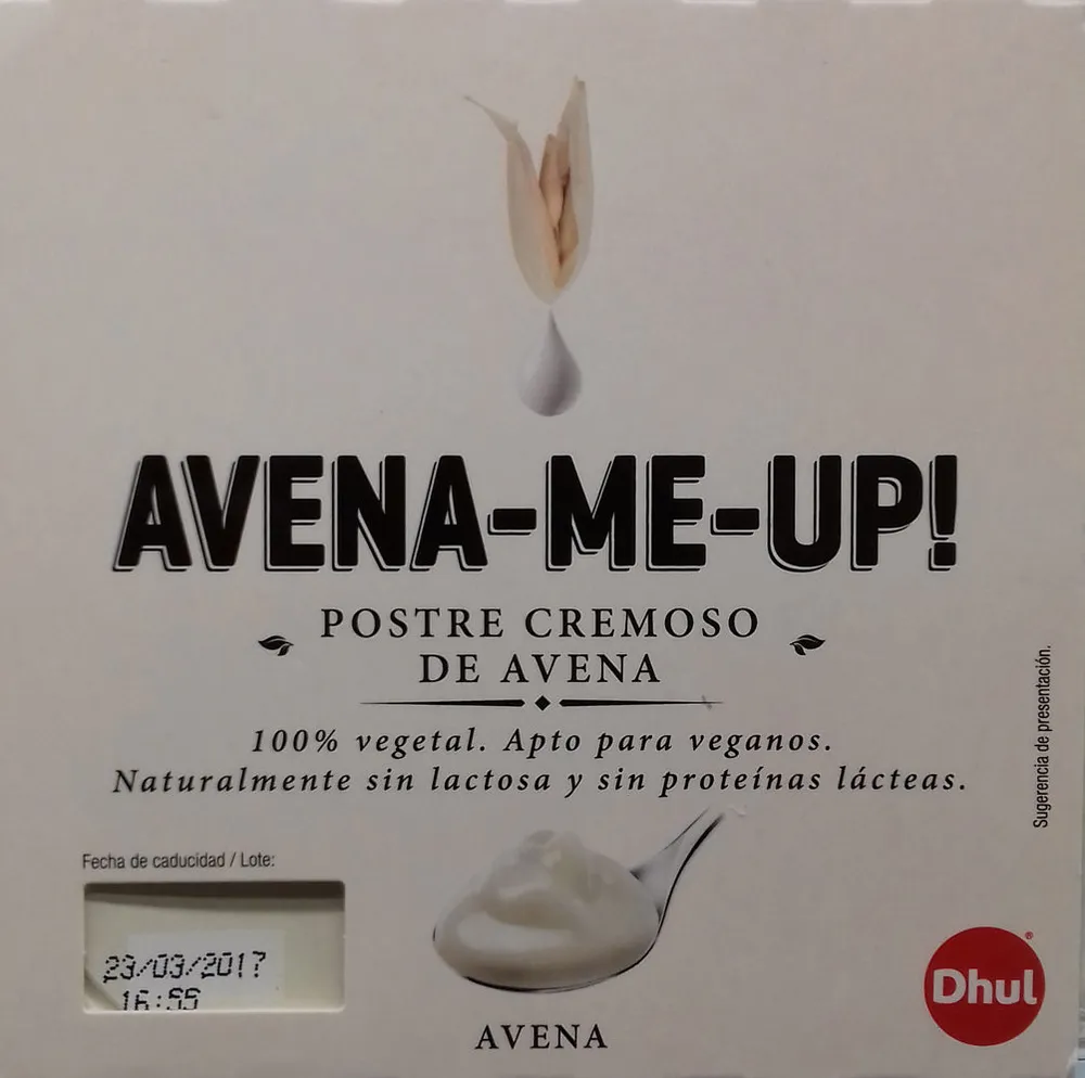 Postre cremoso de avena