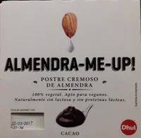Postre cremoso de almendra Cacao
