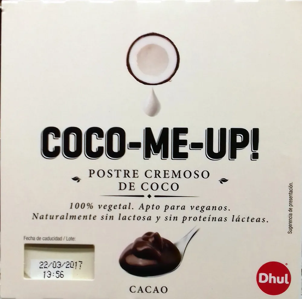 Postre cremoso de coco Cacao