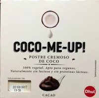 Postre cremoso de coco Cacao