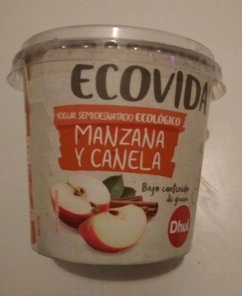 Ecovida yogur ecológico manzana canela