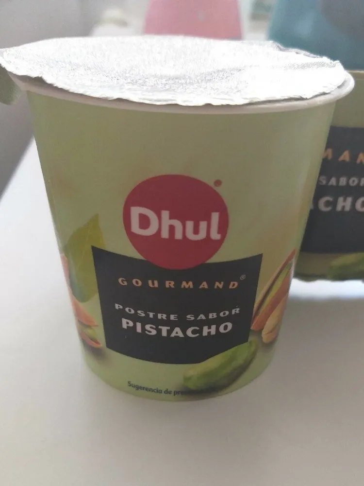 Postre gourmand sabor pistacho