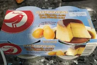 Flan de huevo con bizcocho a la miel