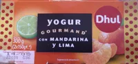 Yogur gourmand con mandarina y lima