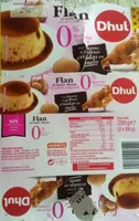 Flan al baño maria 0% materia grasa