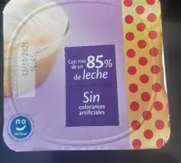 Natillas sin lactosa