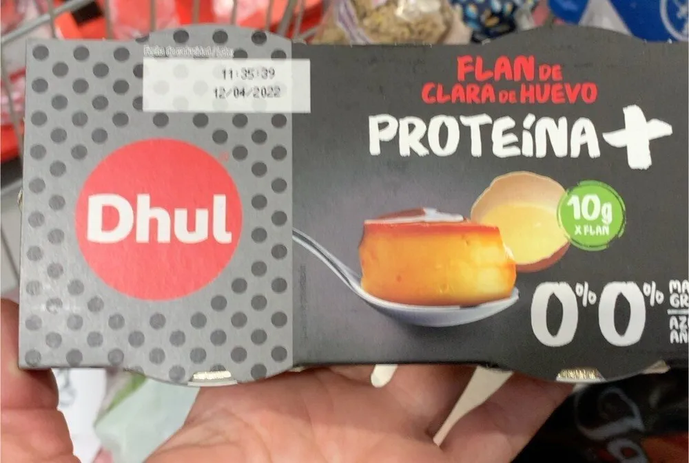 Flan de clara de huevo