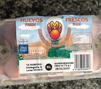 Huevos frescos de gallinas criadas en el suelo