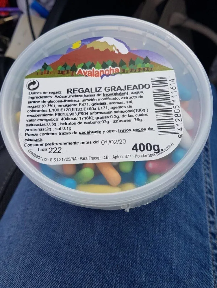 Regaliz grajeado