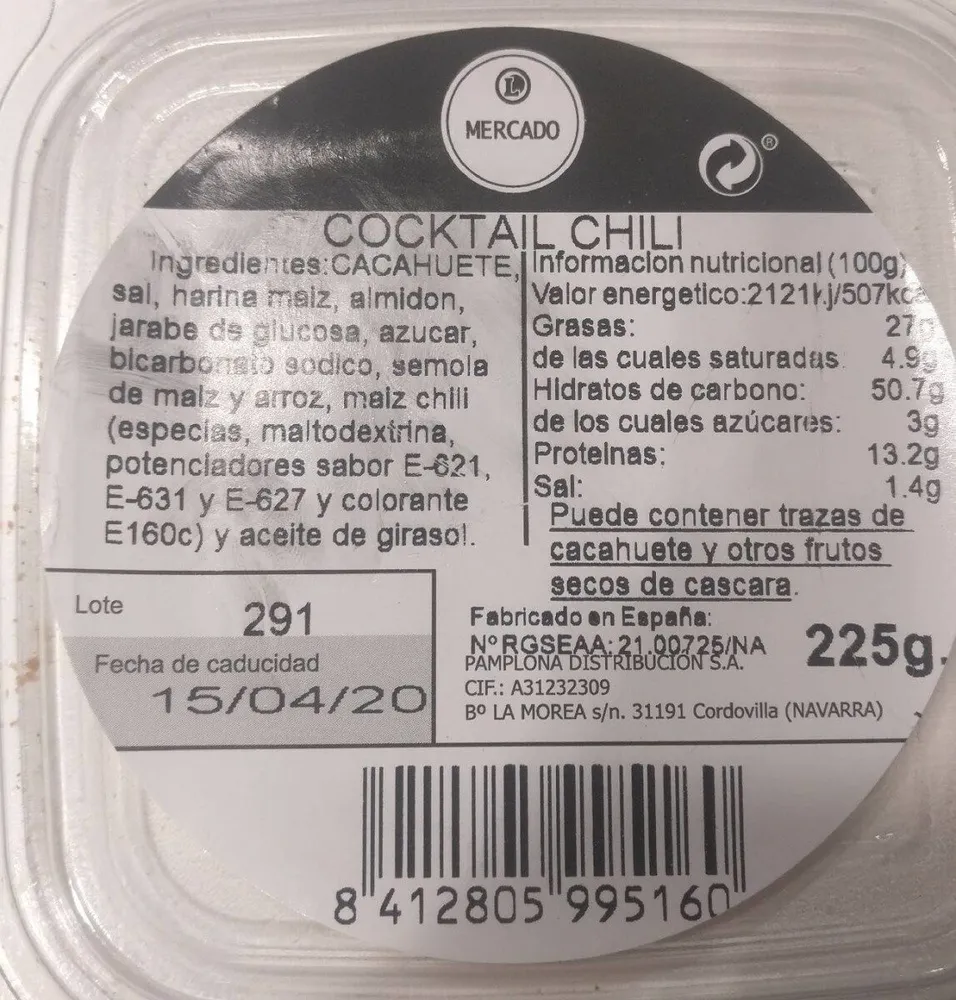 Cocktail chili