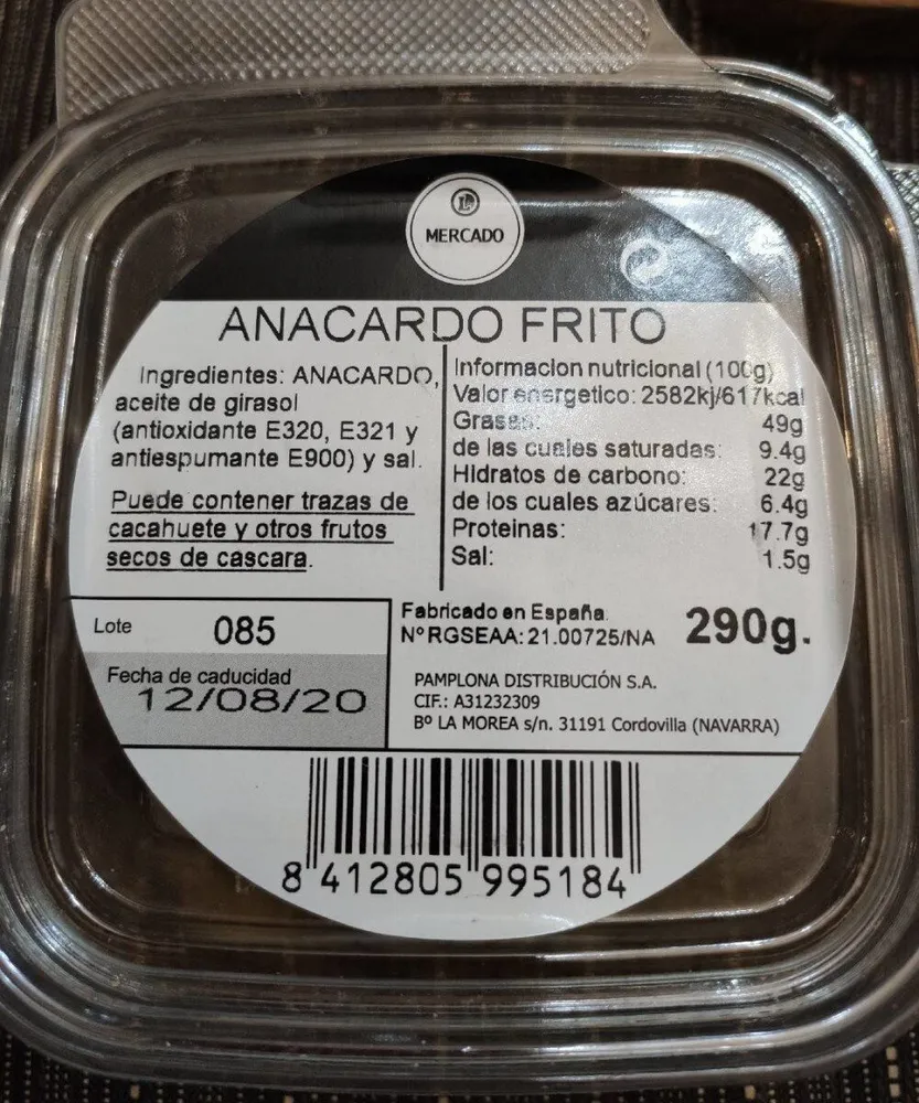 ANACARDO FRITO