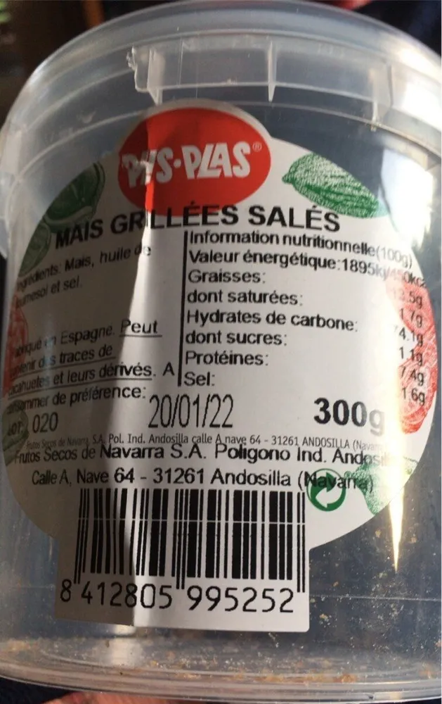Mais grillées salés