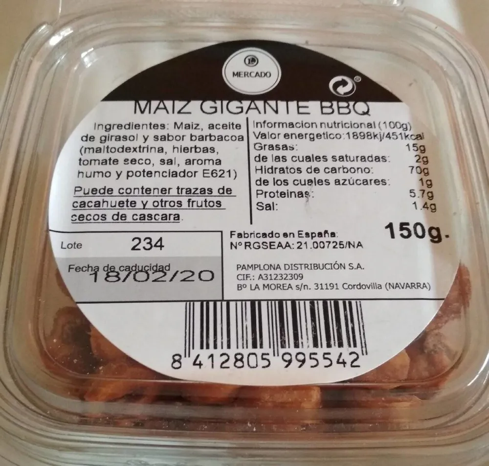 Maíz gigante BBQ