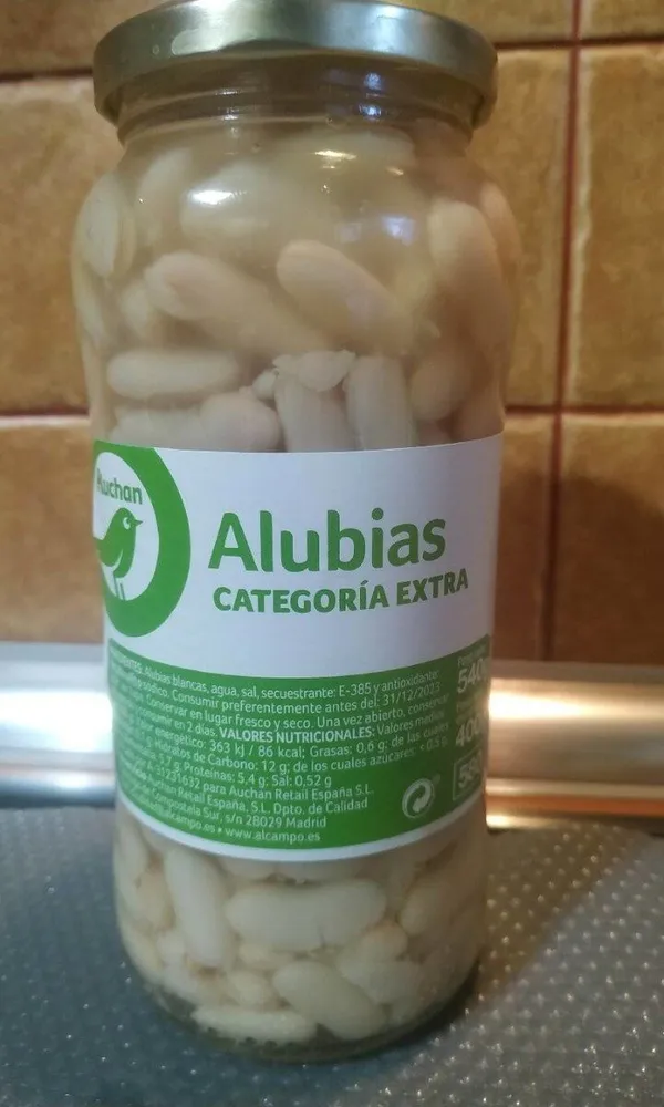 Alubias categoría extra