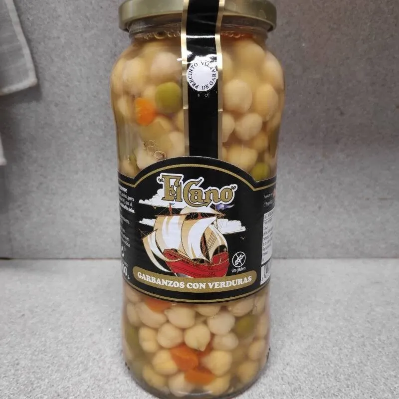 Garbanzos con verduras