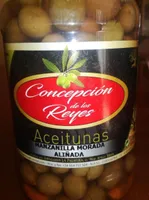 Aceitunas manzanilla morada aliñada