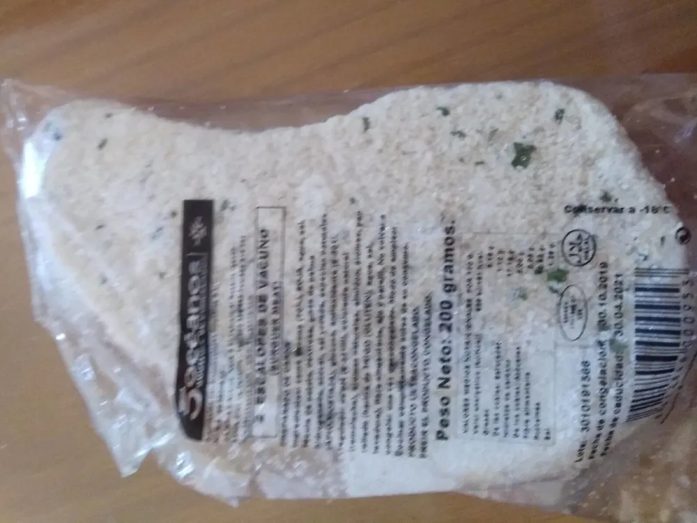 2 escalopes de vacuno