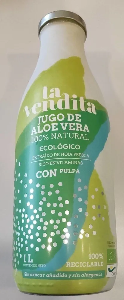 Jugo de Aloe Vera La Vendita CON pulpa 1L