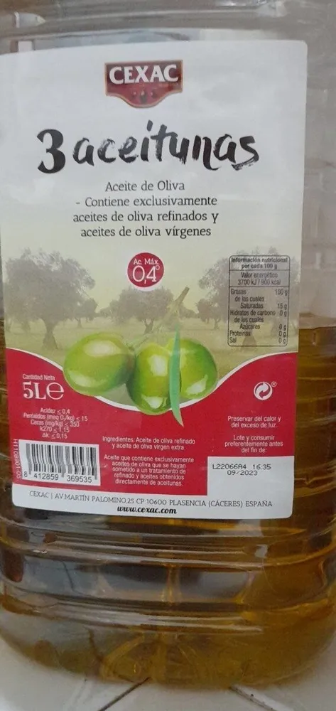 Aceite de oliva 3 aceitunas