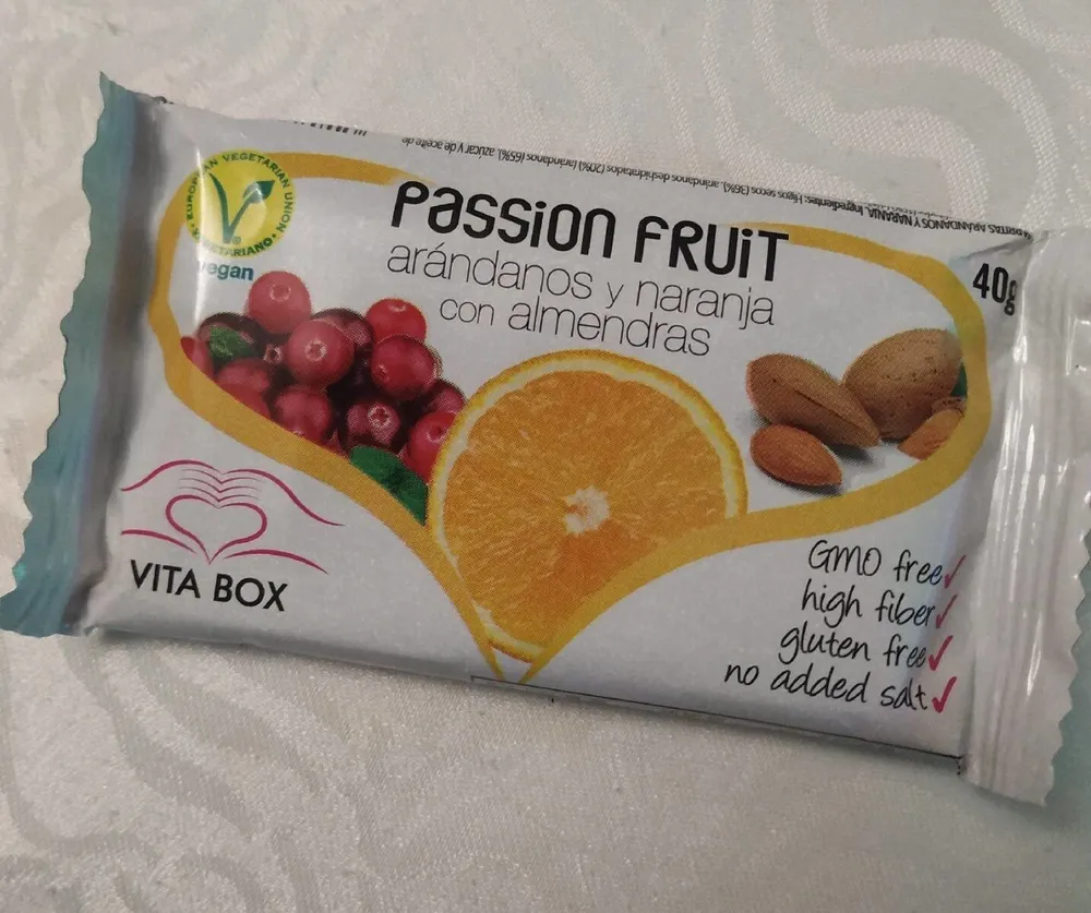 Passion Fruit - Arándanos y naranja con almendras