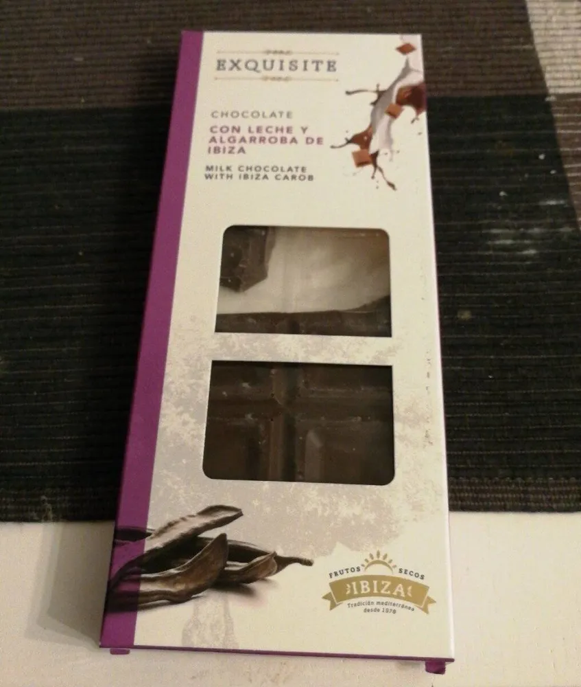 Chocolate leche y algarroba de Ibiza