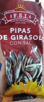 Pipas de girasol con sal