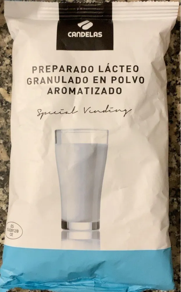 Preparado lacteo granulado en polvo aromatizado