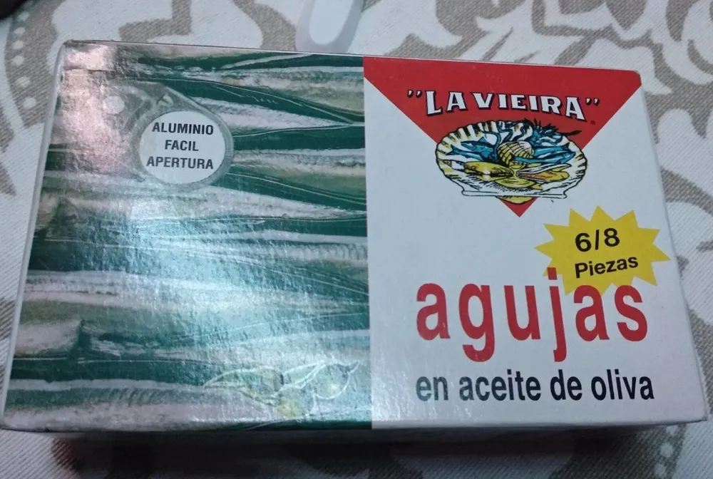 Agujas en aceite de oliva