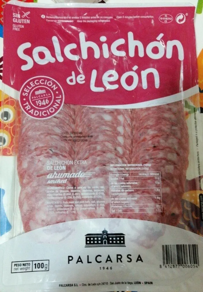 Salchichón extra de León ahumado