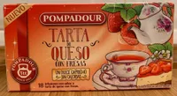 Tarta de queso con fresas