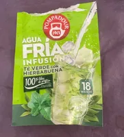 Infusión agua fria (te verde hierbabuena)