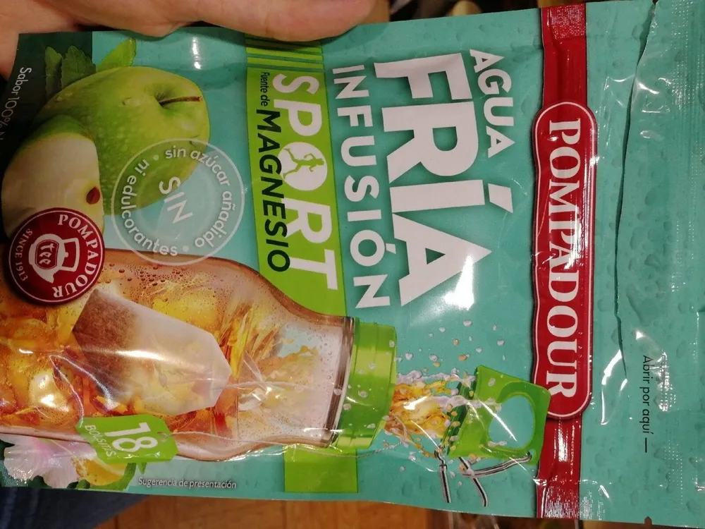 Infusion agua fría  sabor manzana-limón