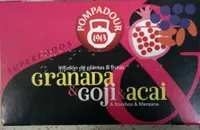 Infusión granada goji acai rooibos manzana