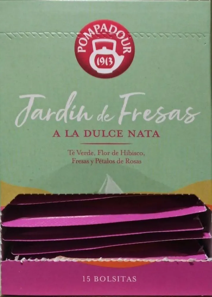 Jardín de fresas a la dulce nata