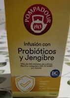 Infusión con probióticos y jengibre