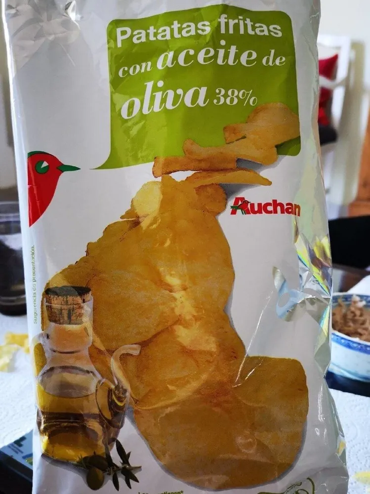 Patatras fritas con aceite
