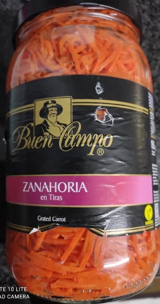 Zanahoria en tiras