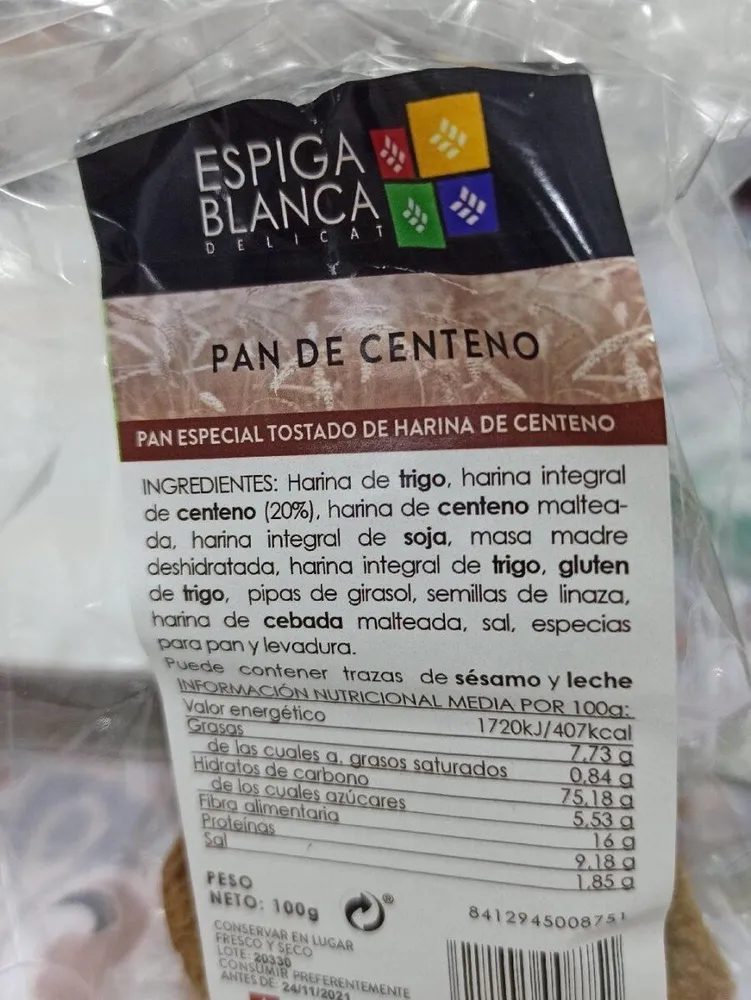 Pan de centeno