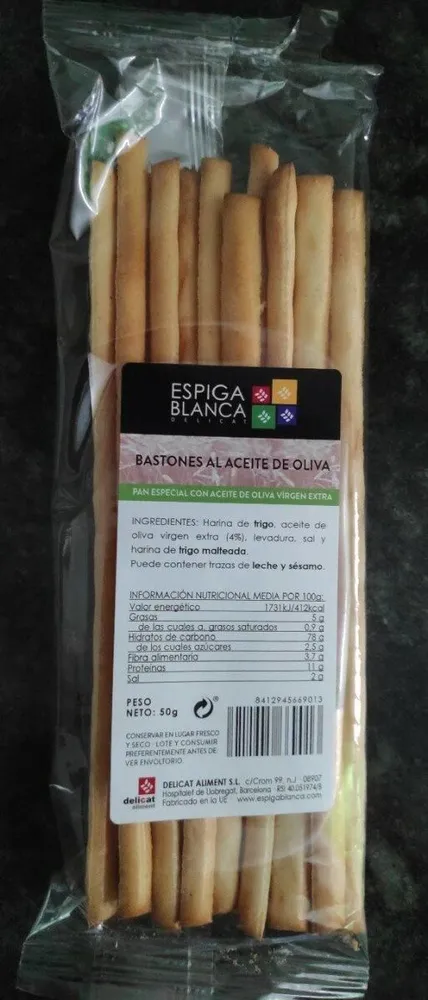 Bastones al aceite de oliva