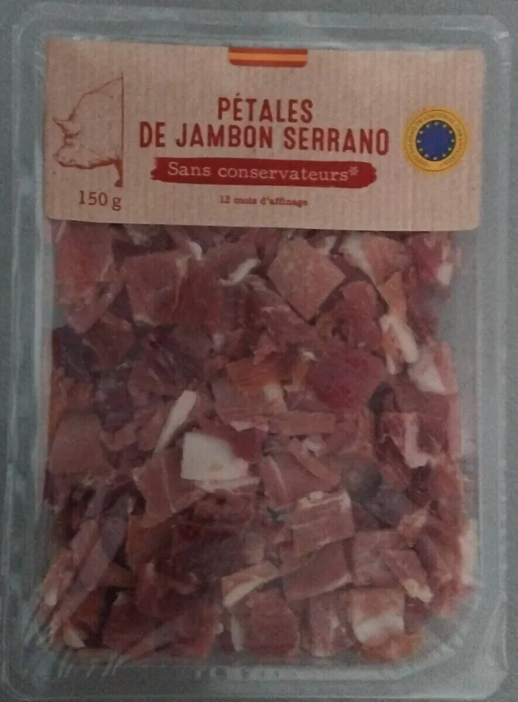 pétales de jambon serrano