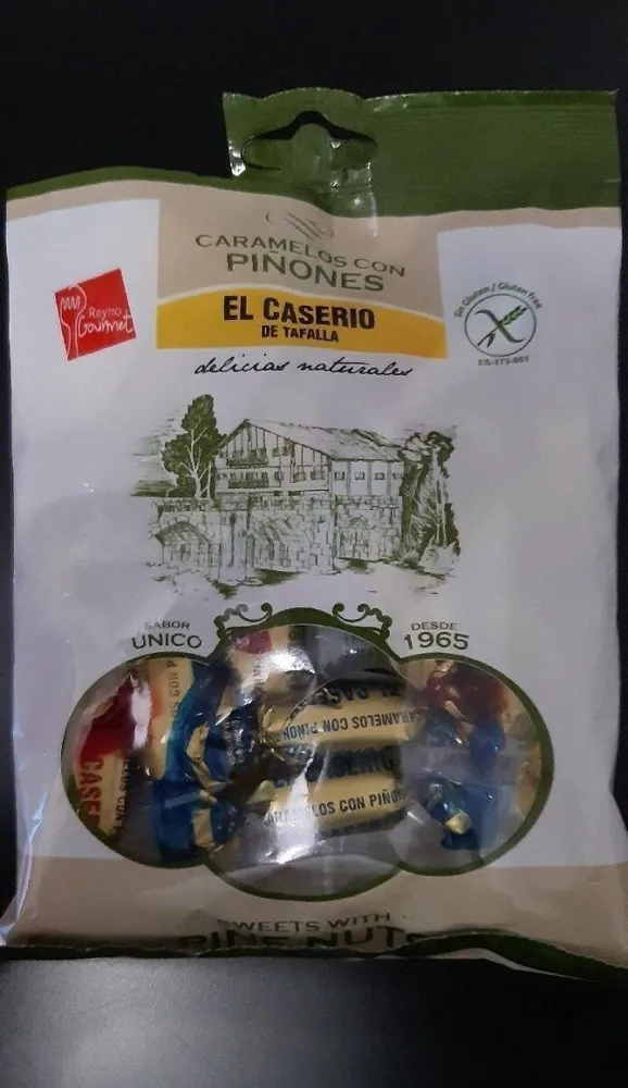 Caramelos con piñones