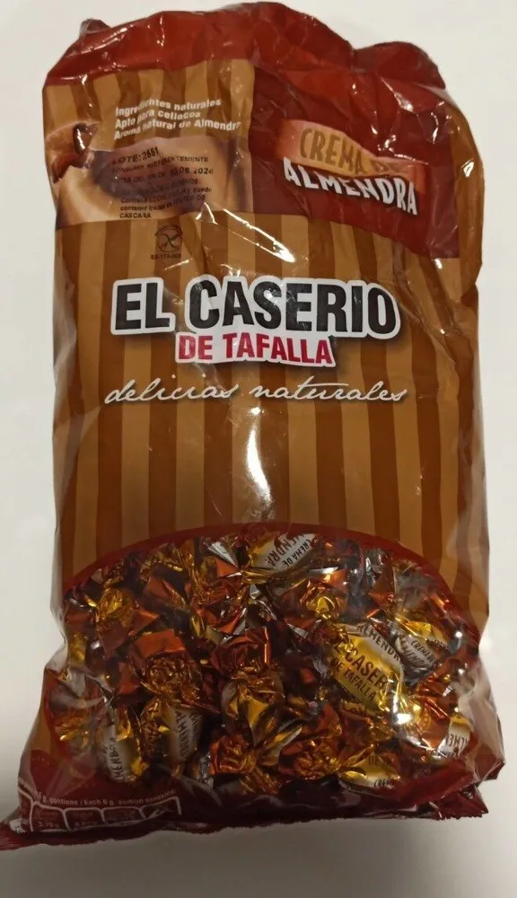 Caramelos crema de almendra