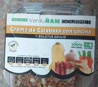Crema de calabacín con cecina
