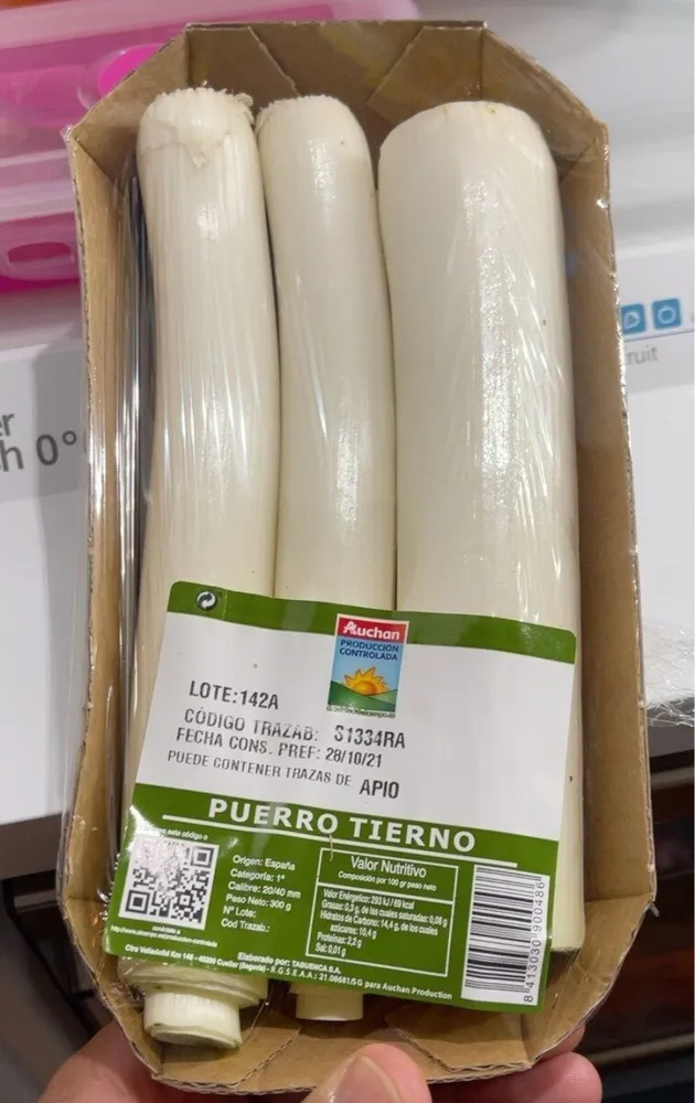 Puerro tierno