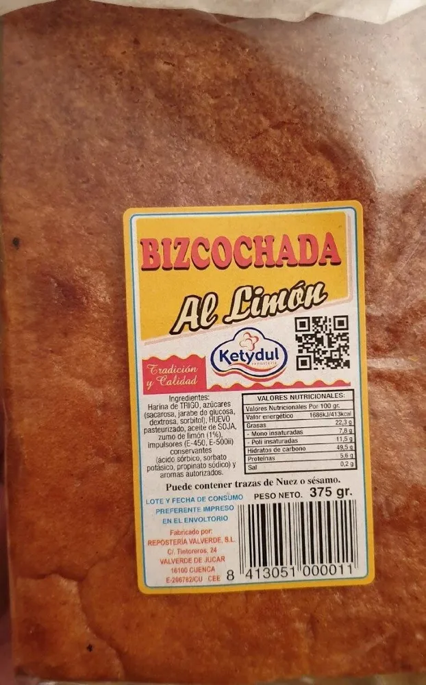 Bizcochada al limón